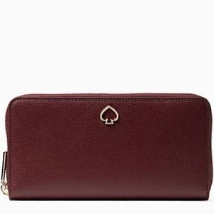 Kate Spade Burgundy Adel Continental Wallet